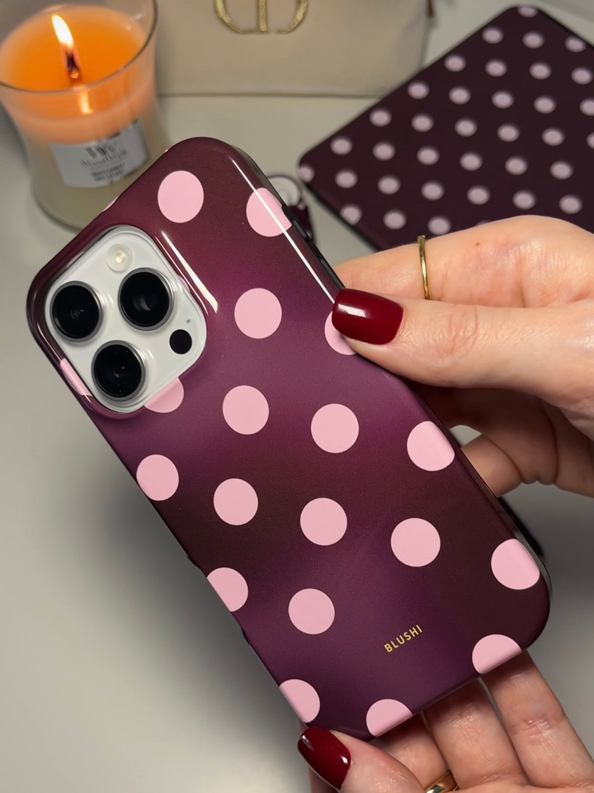 Polka Dot Aura iPhone Case⎪MagSafe