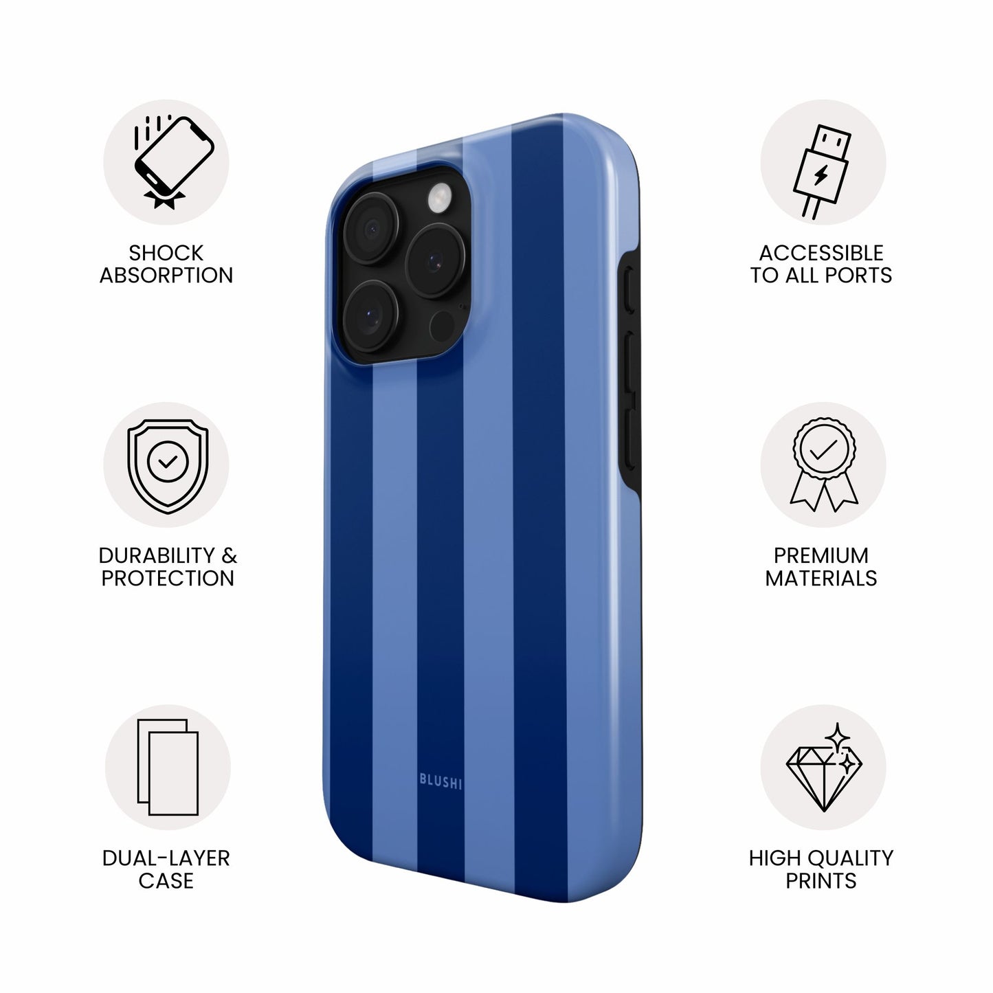 Blue & Navy Stripes (MagSafe)