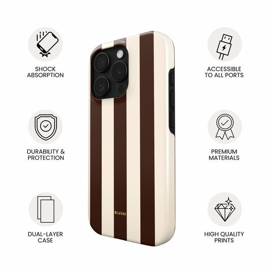 Espresso - Brown & Cream Stripes