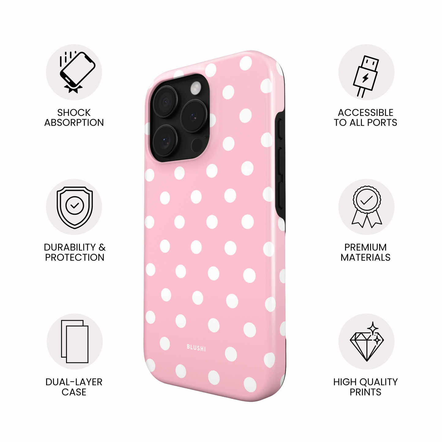 Polka Dot | Pink and White