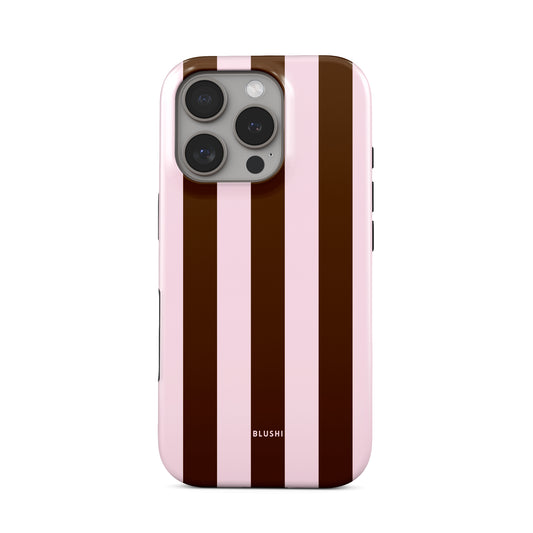 Mocha Blush Stripes