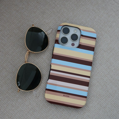 summer chic striped phone case