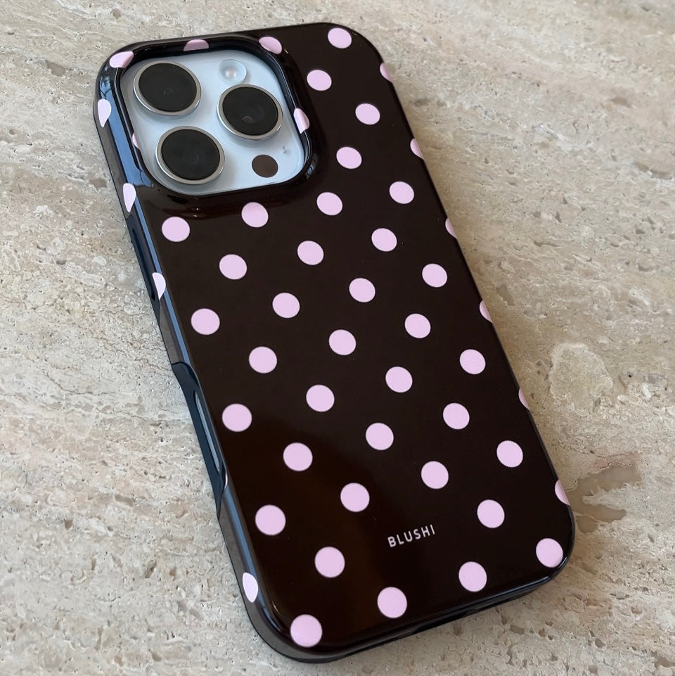 Polka Dot ⎪Brown and Pink