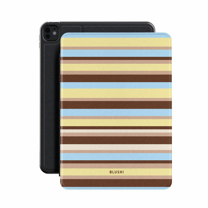 Paradise - Striped iPad Case by Blushi Cases