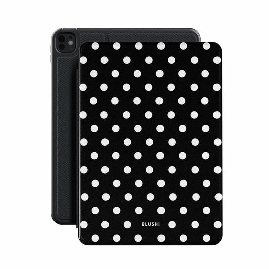 Polka Dot Black & White - iPad Case
