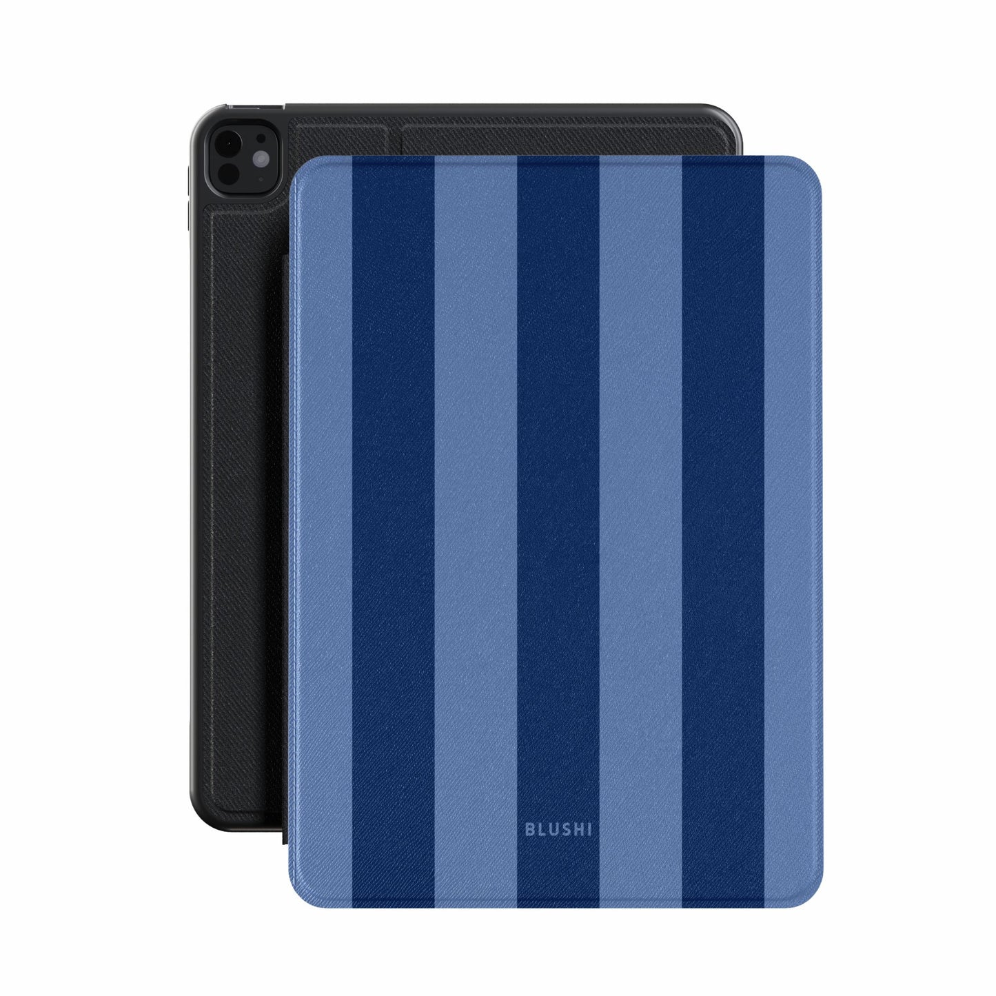 Blue & Navy Stripes iPad Case