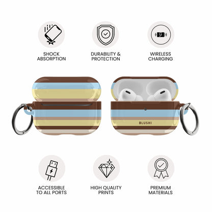 Paradise - Striped AirPods Case