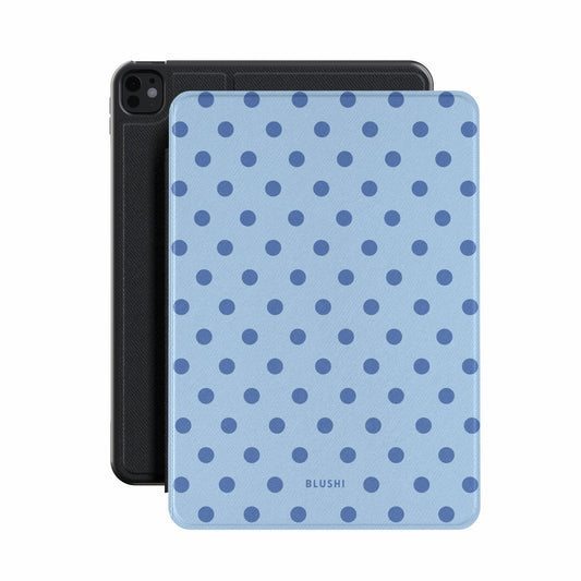 Polka Dot Light Blue - iPad Case