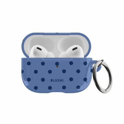 Blue & Navy Polka Dots AirPods Case