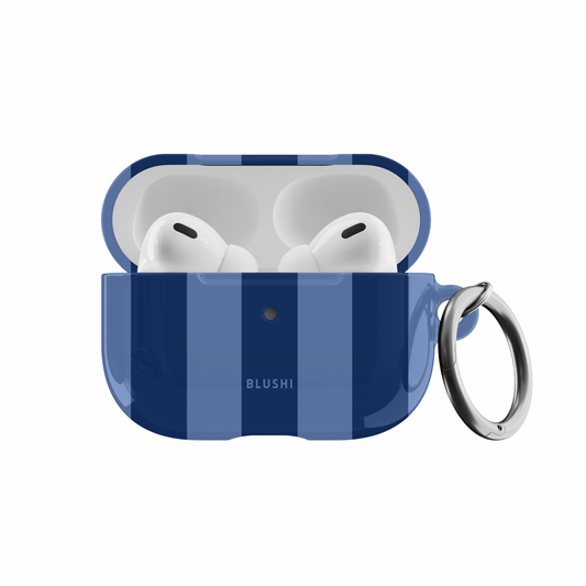 Blue & Navy Stripes AirPods Case