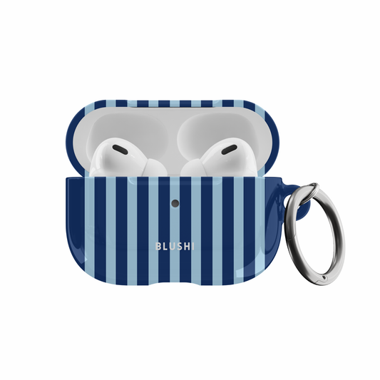 Navy & Blue Stripes AirPods Case