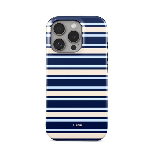 East Coast blue and cream striped Magsafe iPhone Case