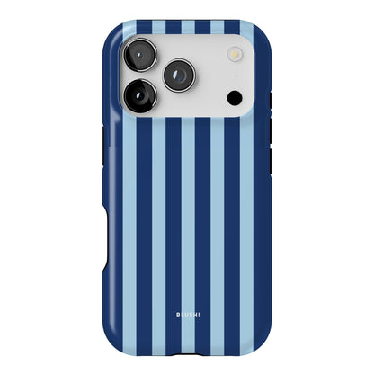 blue navy striped iphone 17 pro case