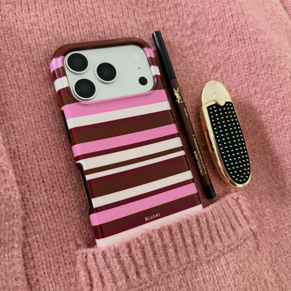 neapolitan brown and pink iphone case
