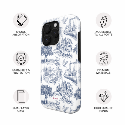 French Toile – Blushi Cases French Toile – Blushi Cases