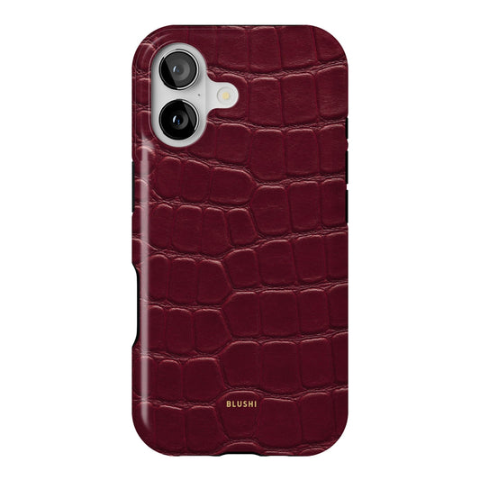 Burgundy Croco
