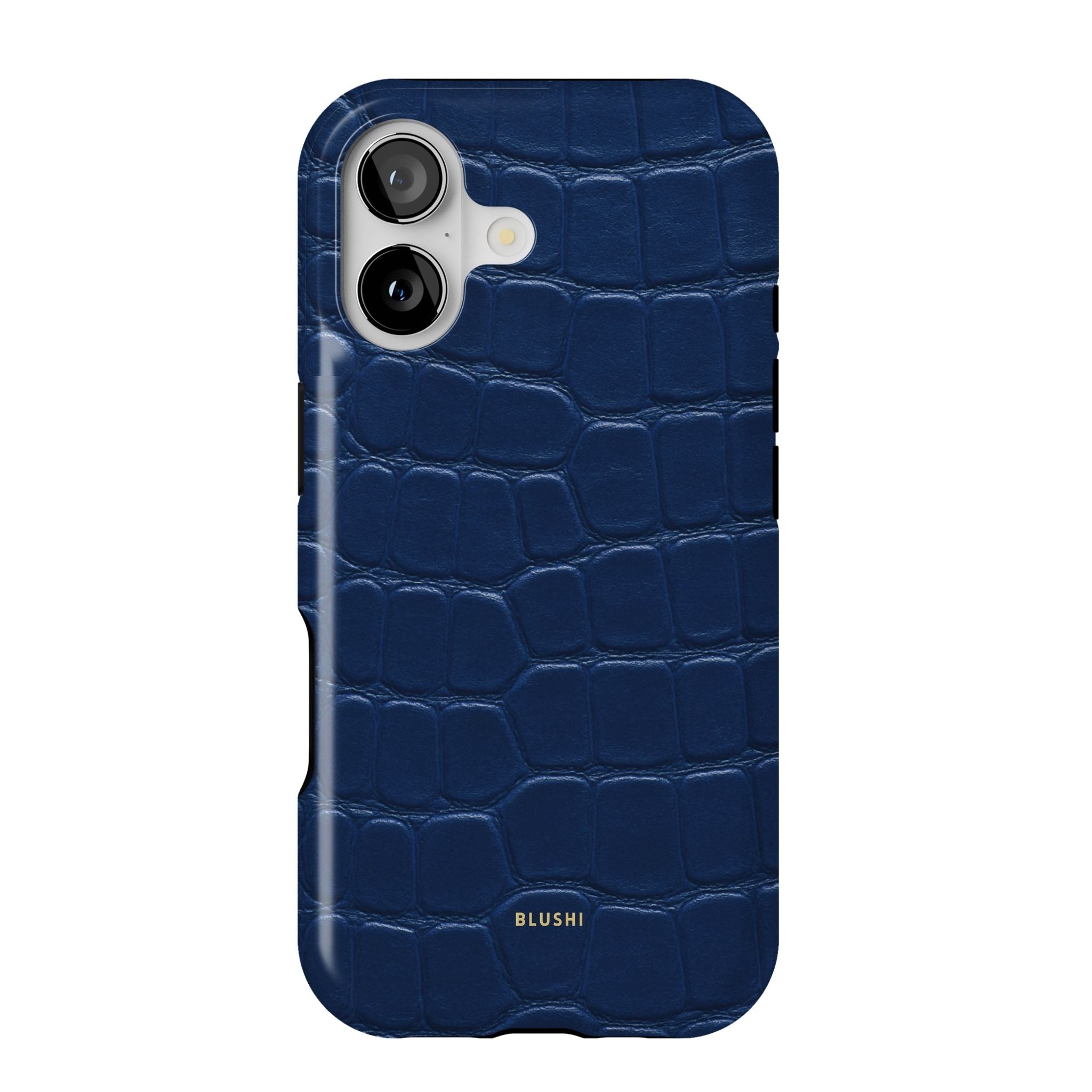 Navio Protective Case Color Navy Blue Croco – Blushi Cases