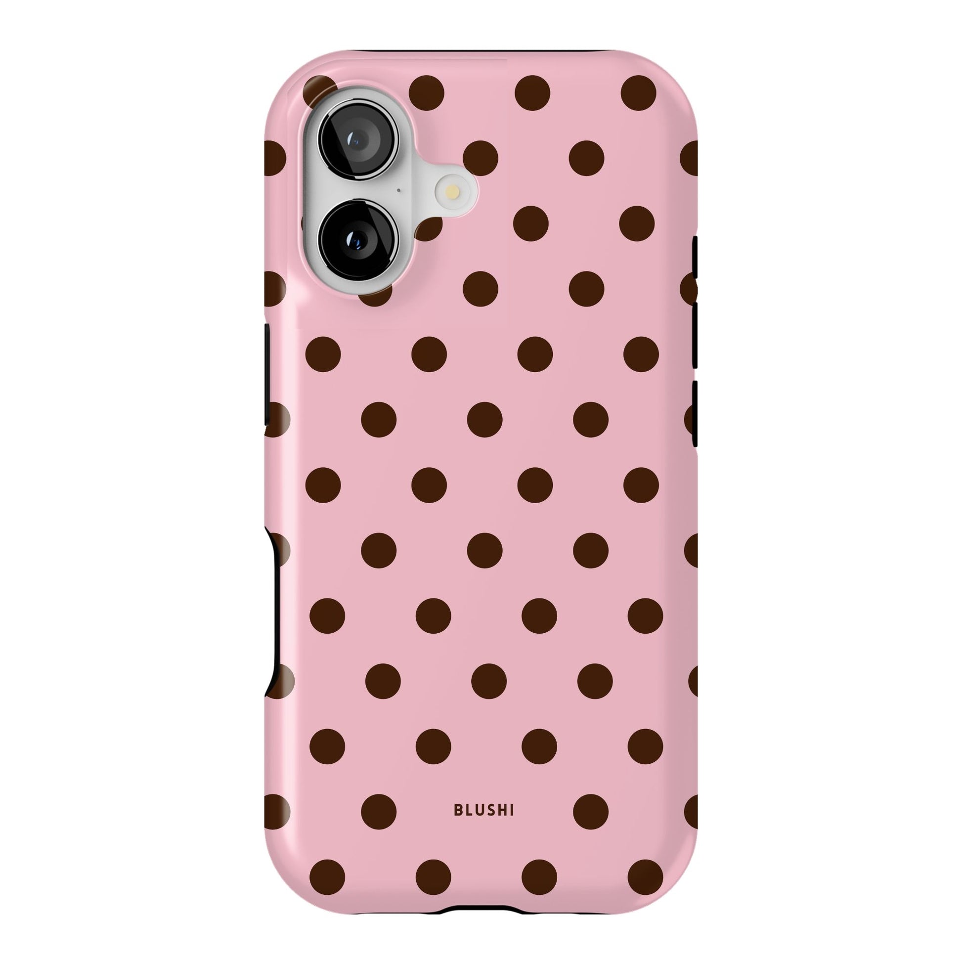 Polka Dot Phone CasePink and Brown Blushi Cases Polka Dot Phone CasePink and Brown Blushi Cases