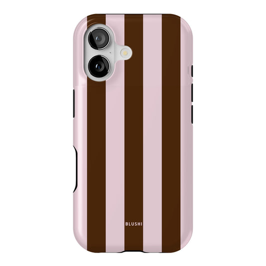 Mocha Blush Stripes