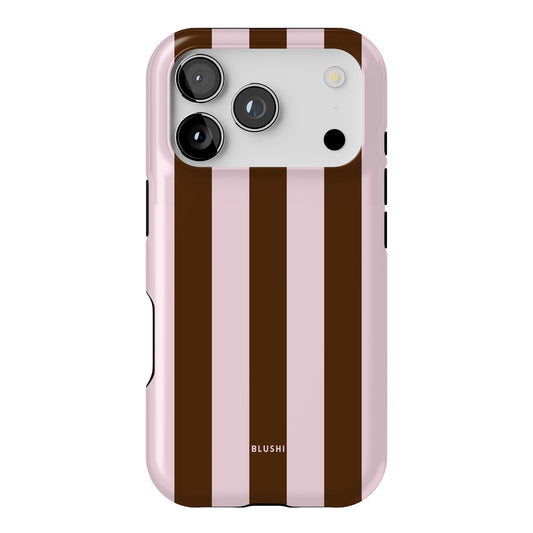 Mocha Blush Stripes