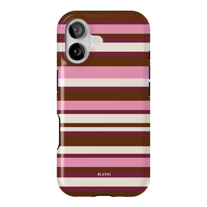 Neapolitan - Pink Striped MagSafe iPhone Case