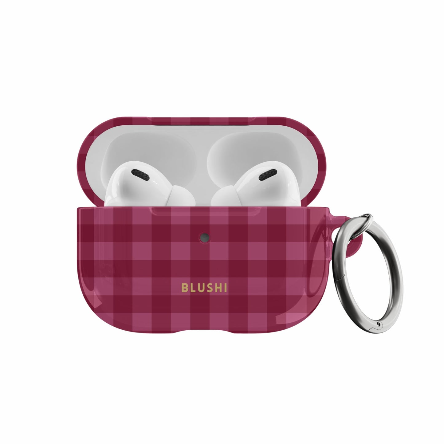 Pink gingham airpods case for AirPods 1/2, 3, 4, Pro, Pro 2 & Pro 3