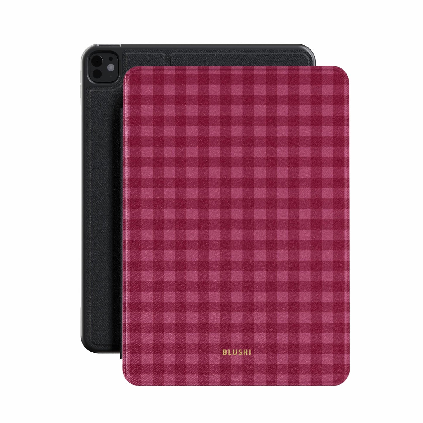 Pink Gingham iPad Case