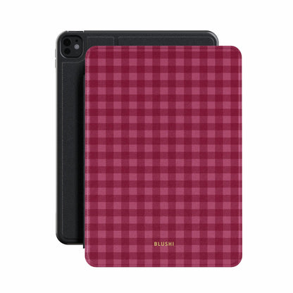 Pink Gingham iPad Case