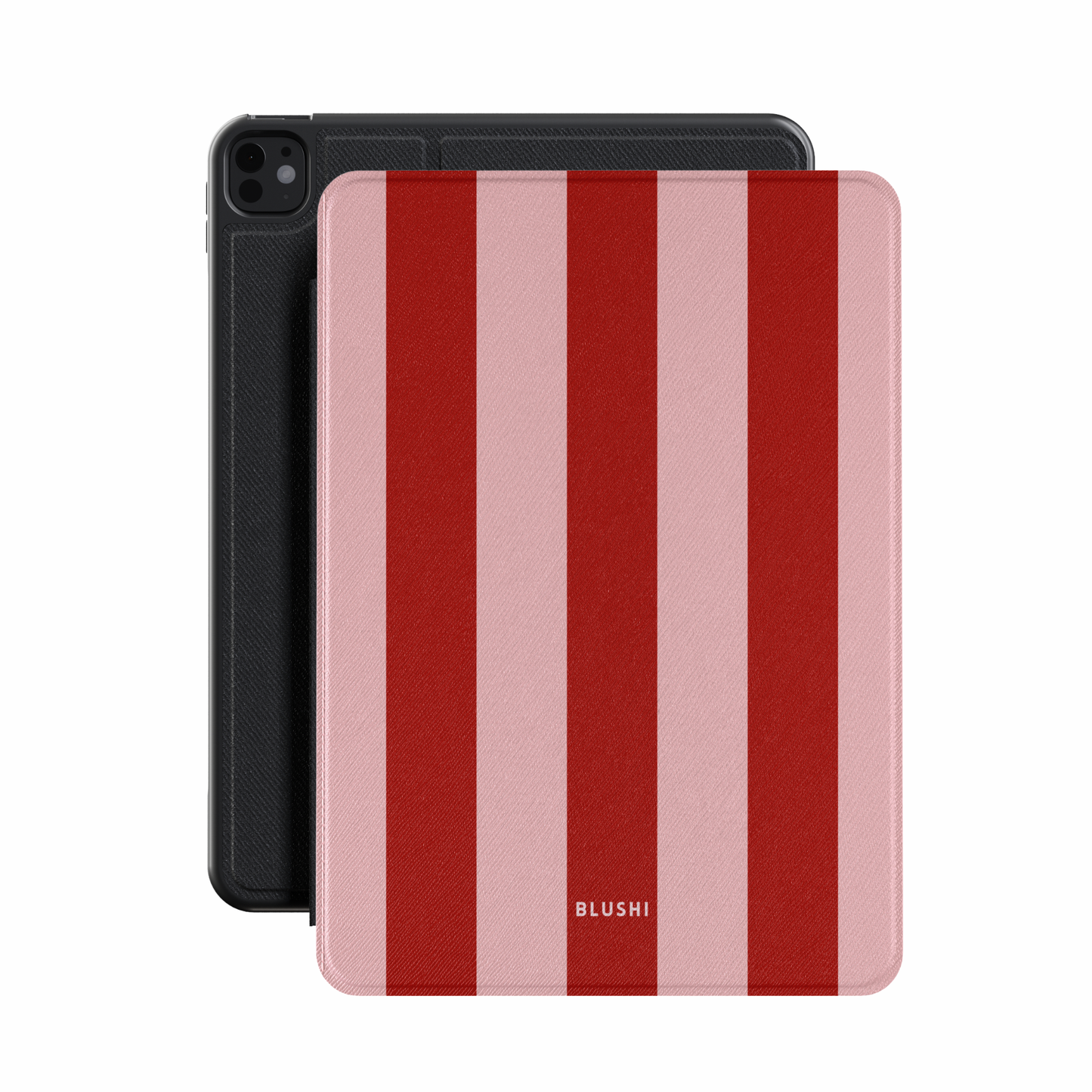 Pink & Red Stripes iPad Case
